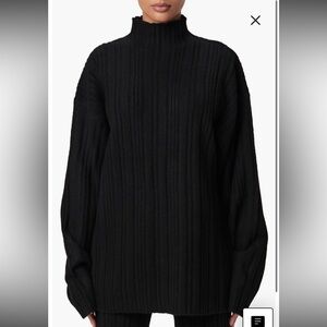 Naked Wardrobe Oversized Funnel Neck Sweater